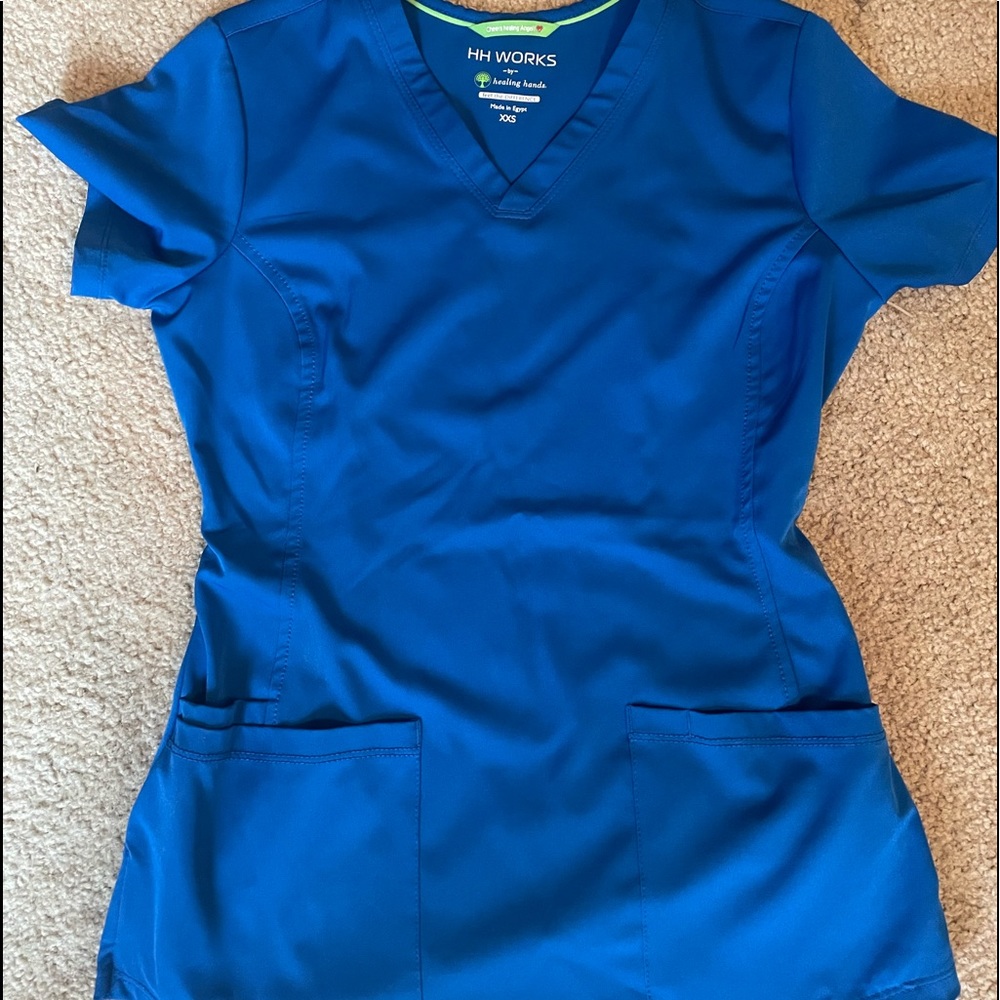 Healing hands scrub top